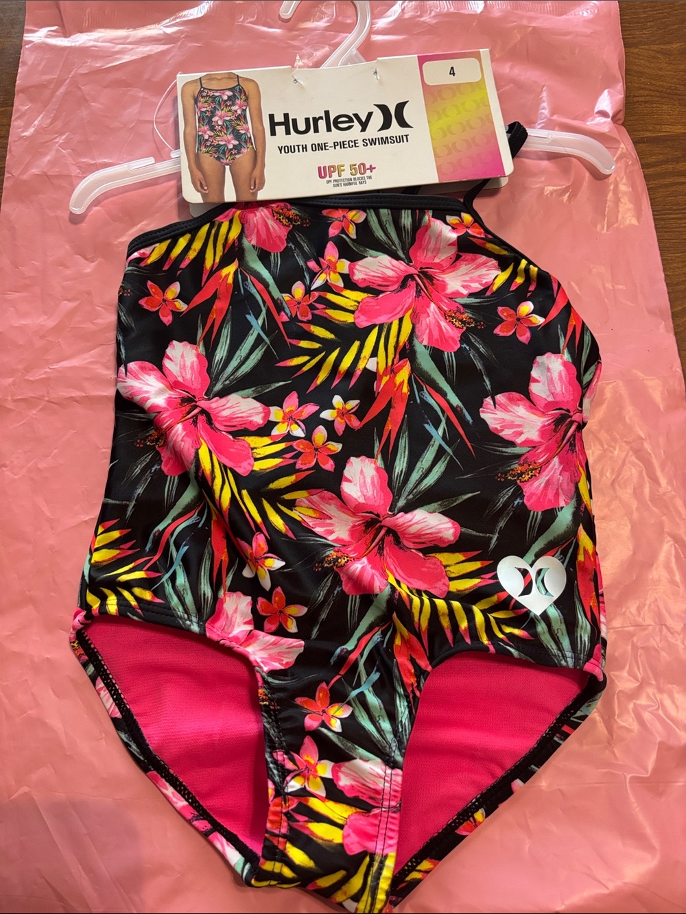 Youth Hurley one piece bathing suit bathing suit size 4